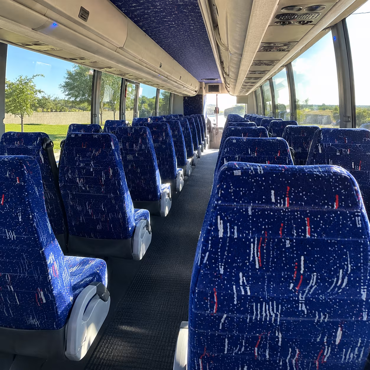 charter bus rentals shuttle service at dayton international airport day