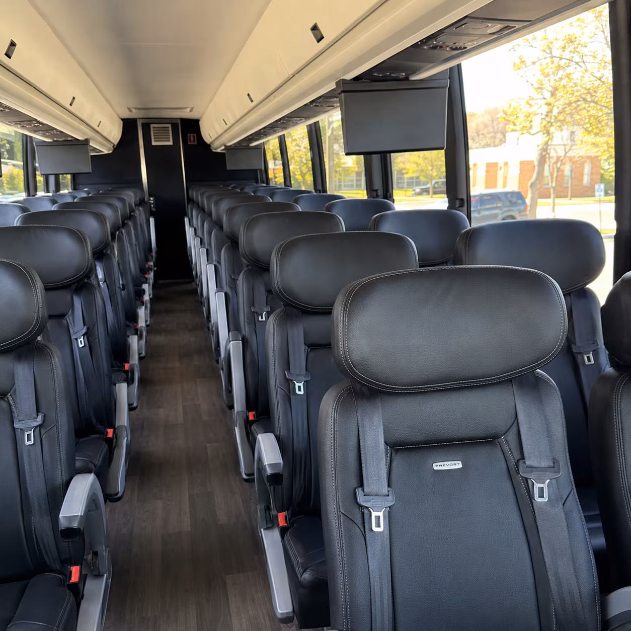 dayton charter bus interior