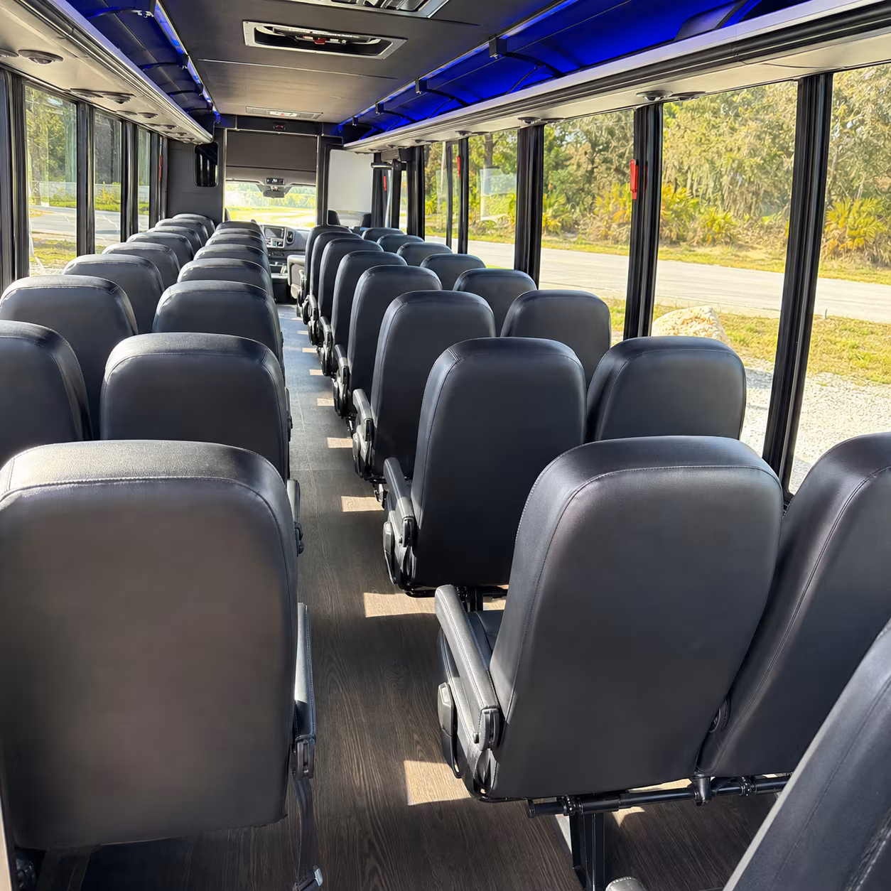 dayton long distance transportation onboard seating