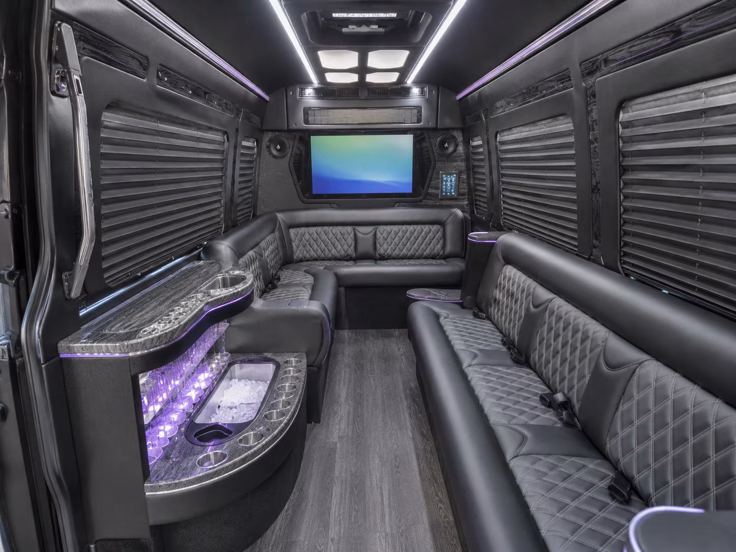 dayton party bus interior